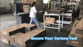 कार्टन बॉक्स शोकेस के लिए स्ट्रैपिंग मशीन पीपी ट्विन पैकिंग