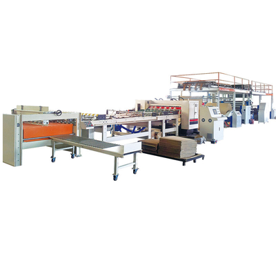 गुणवत्ता  Semi Automatic 2 Ply Sheet Corrugation Machine Corrugated Roll Former कारखाना
