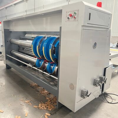 गुणवत्ता  PLC Control Rotary Slotting Machine With 4 Groups Knives Designed To Improve Slotting Accuracy And Operational Efficiency कारखाना