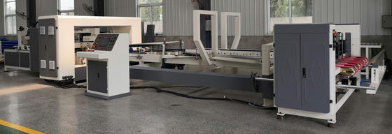 गुणवत्ता  Durable Automatic Folder Gluer Stitcher with PLC Control and 3 Year Warranty for Stable 200m/min Corrugated Box Production कारखाना