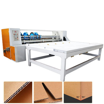 गुणवत्ता  Chain Feeding Semiautomatic Corrugated Rotary Slotter Machine 0-70pcs/min Rotary Creaser Slotter Machine for Carton कारखाना