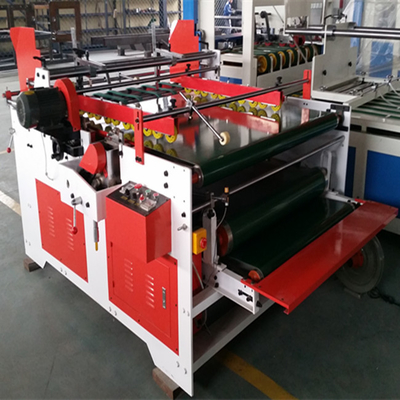 सेमी ऑटोमैटिक फ्लेक्सो फोल्डर ग्लूअर कलरफुल बॉक्स सिंगल पेज 2000mm 3.2kw