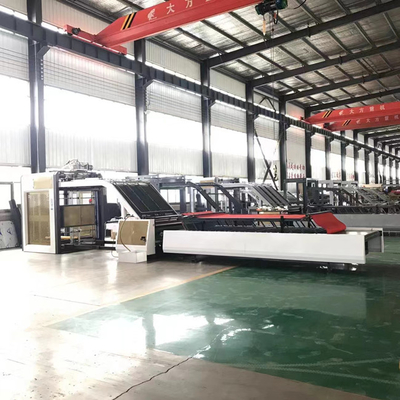हाई स्पीड पूर्ण स्वचालित बांसुरी लैमिनेटिंग मशीन 1300 मिमी से 1600 मिमी 10KW