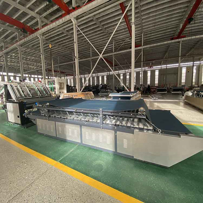 1600 मिमी सर्वो अर्ध स्वचालित बांसुरी लैमिनेटर मशीन 6kw सिंगल साइड नालीदार