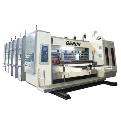 ±0.1 मिमी सटीकता फ्लेक्सो नालीदार बॉक्स प्रिंटिंग मशीन 900-1600 मिमी चौड़ाई