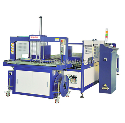 औद्योगिक के लिए स्वचालित 1600 मिमी कार्टन बॉक्स स्ट्रैपिंग मशीन 380v50hz