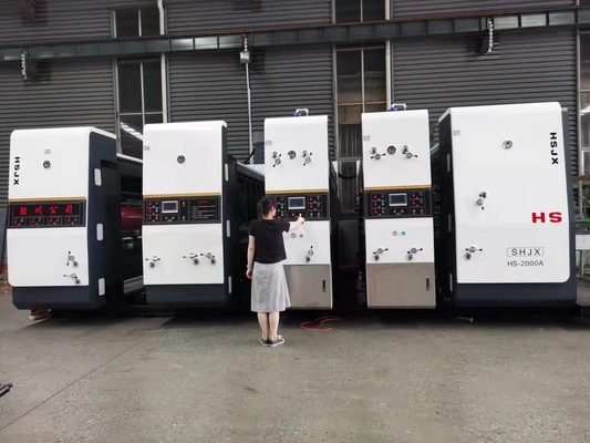 OEM 5 रंग नालीदार कार्डबोर्ड बॉक्स विनिर्माण उपकरण संयंत्र बनाना