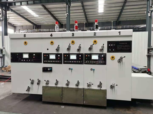 एक रंग पूरी तरह से स्वचालित नालीदार बॉक्स मशीन स्लॉटर