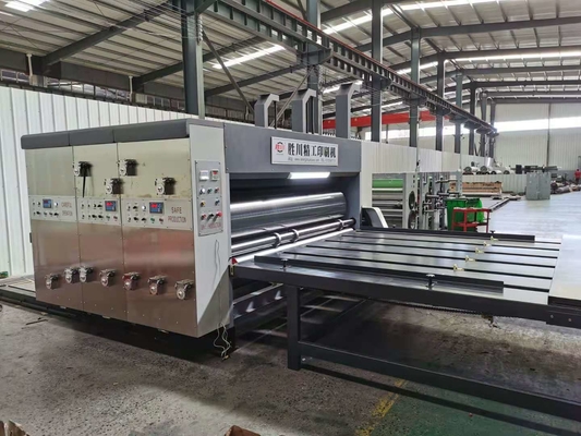 एक रंग पूरी तरह से स्वचालित नालीदार बॉक्स मशीन स्लॉटर