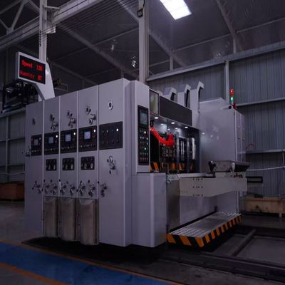 ऑटोमैटिक फ्लेक्सो प्रिंटिंग स्लॉटिंग डाई कटिंग मशीन 2800 कार्टन बॉक्स के लिए