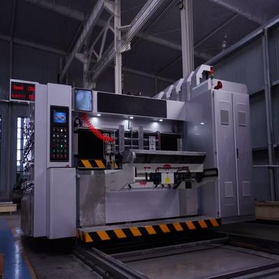 ऑटोमैटिक फ्लेक्सो प्रिंटिंग स्लॉटिंग डाई कटिंग मशीन 2800 कार्टन बॉक्स के लिए