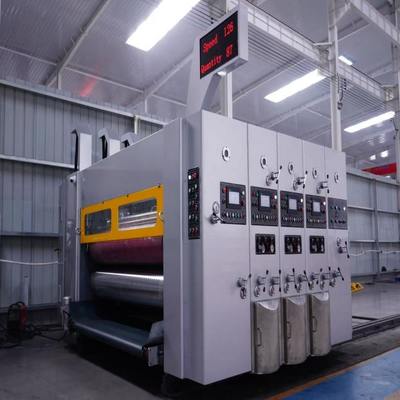 ऑटोमैटिक फ्लेक्सो प्रिंटिंग स्लॉटिंग डाई कटिंग मशीन 2800 कार्टन बॉक्स के लिए