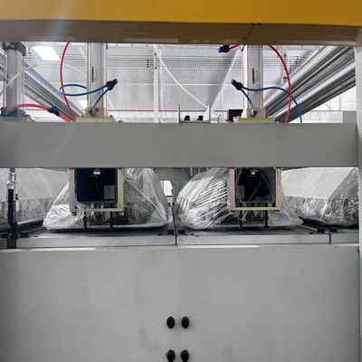 डबल फेसर 5 लेयर नालीदार कार्डबोर्ड उत्पादन लाइन आर्थिक गति 120-180 मीटर/मिनट वायवीय दबाव प्लेट पैकेजिंग के लिए 7 समूह