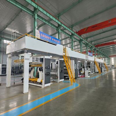 Drying And Shaping Of Corrugated Board 3 Layer Corrugated Cardboard Production Line With 2 Pieces Proportioning Valve Operation