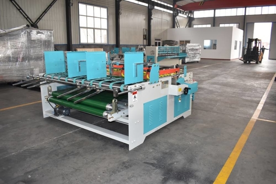 380V कार्टन बॉक्स प्रोडक्शन लाइन सेमी ऑटोमैटिक फोल्डिंग ग्लूइंग मशीन